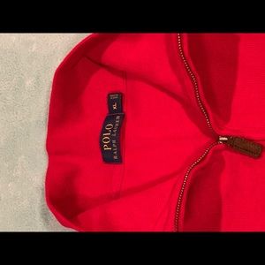 Red Ralph Lauren Polo Sweater